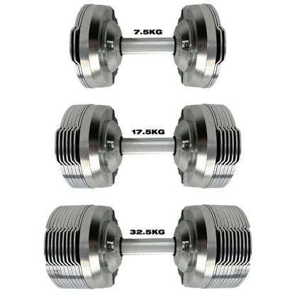 SmartBells™ Pro Haltères Réglables 41,5 kg – Chrome